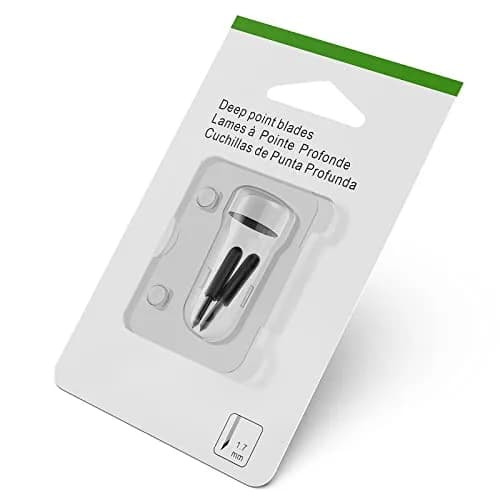 Hadwoer Deep Point Blades 2-Pack (23.5mm x 2mm) | Compatible with Cricut Explore & Maker Machines thumbnail 1
