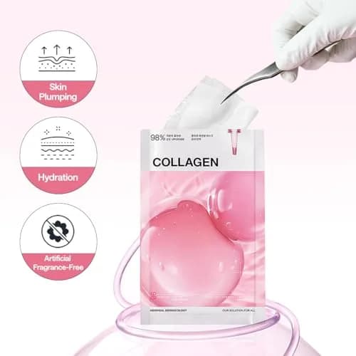 MEDIHEAL Collagen Essential Face Sheet Mask 10ea | Skin Firming & Plumping Hydration thumbnail 6