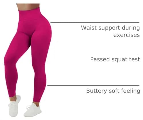 JGS1996 Scrunch Butt Leggings for Women High Waist Yoga Pants | Seamless, Tummy Control, Squat Proof thumbnail 4