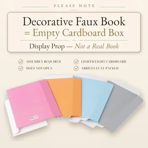 PROBENEX 4 Pcs Decorative Books | Faux Modern Coffee Table & Shelf Decor thumbnail 2