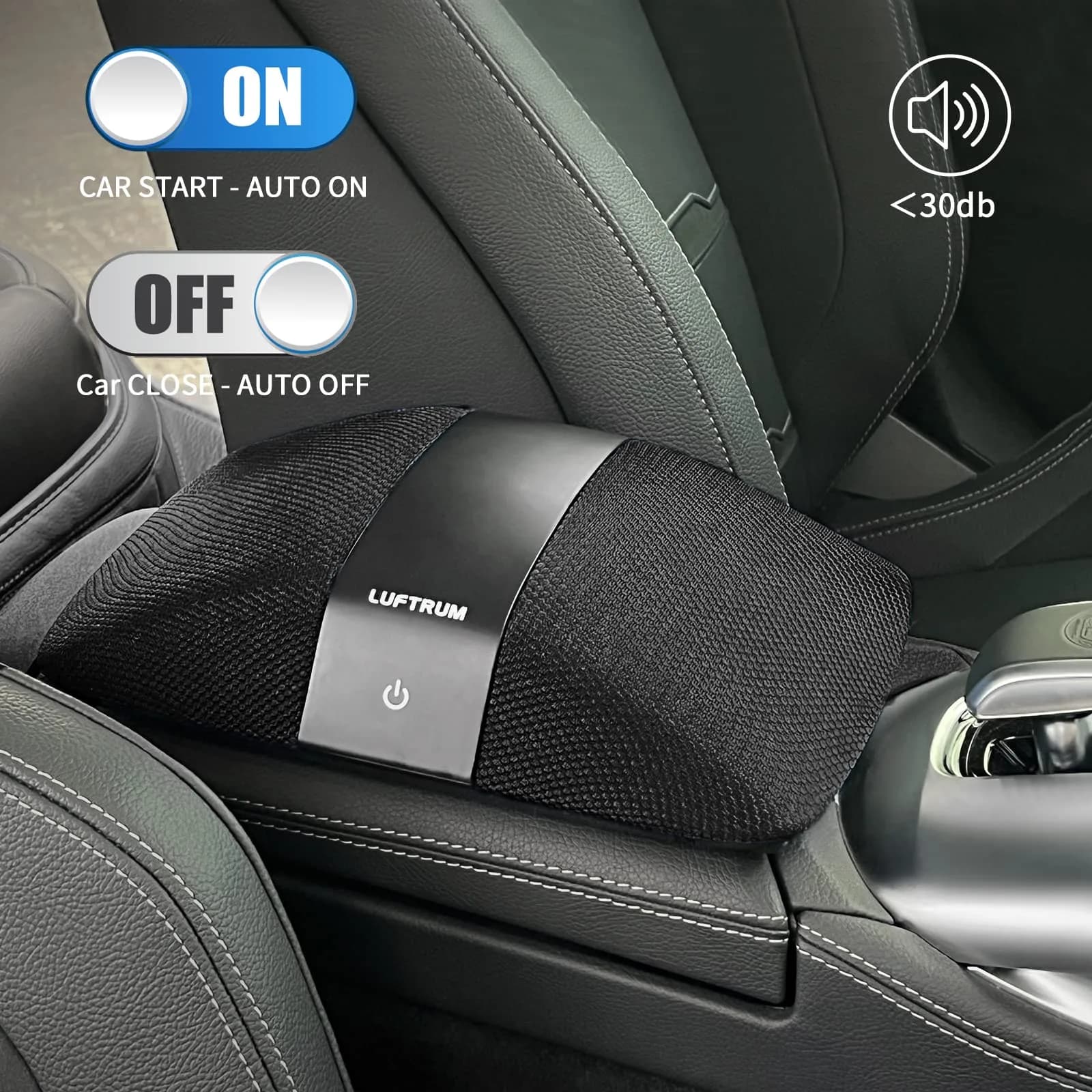 LUFTRUM Car Air Purifier with True HEPA Filter | Captures 99.9% Particles to 0.1 Microns - view 4
