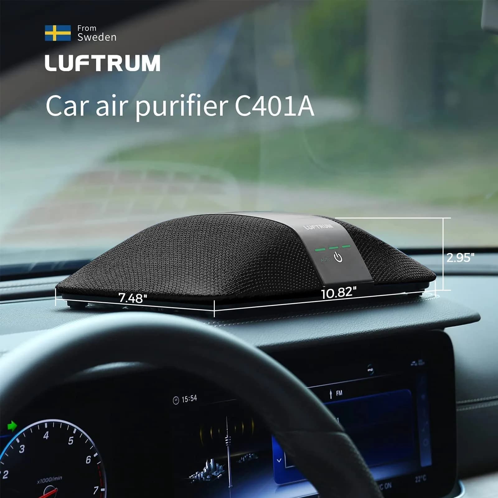 LUFTRUM Car Air Purifier with True HEPA Filter | Captures 99.9% Particles to 0.1 Microns - view 6