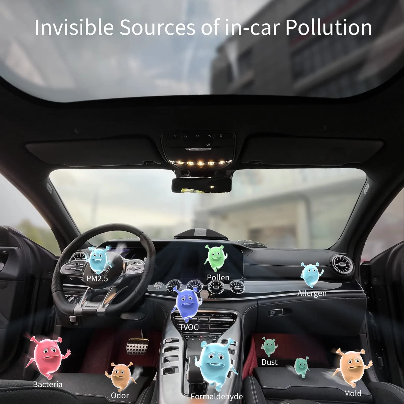 LUFTRUM Car Air Purifier with True HEPA Filter | Captures 99.9% Particles to 0.1 Microns - view 2