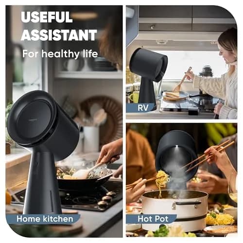 Breetee Portable Range Hood Black 2.19 kg (4.8 lb) | ETL Certified Ductless Countertop Exhaust Fan thumbnail 4