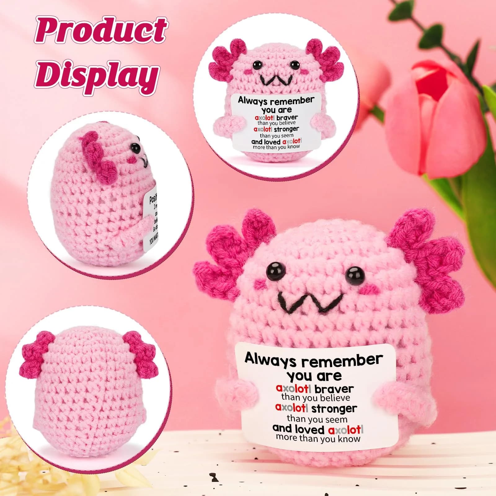 WEYON Handmade Crochet Wolf Plush Toy for Teen Girls | Symbolic Pack Leader Gift - view 4