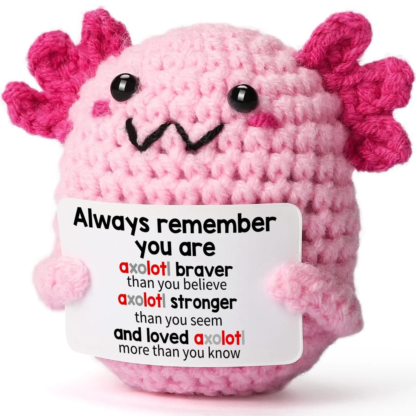 WEYON Crochet Sheep Plush Toy with Bedtime Card, Handmade 8-10cm, Cute Cozy Desk Decor | Counting Sheep Comfort — Teen & Tween