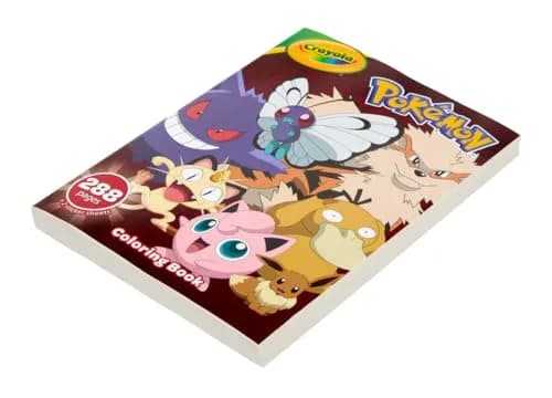 Crayola Giant Pokemon Coloring Book (288 Pages) | 2 Sticker Sheets, Travel Activity, Gift for Kids & Adults thumbnail 3