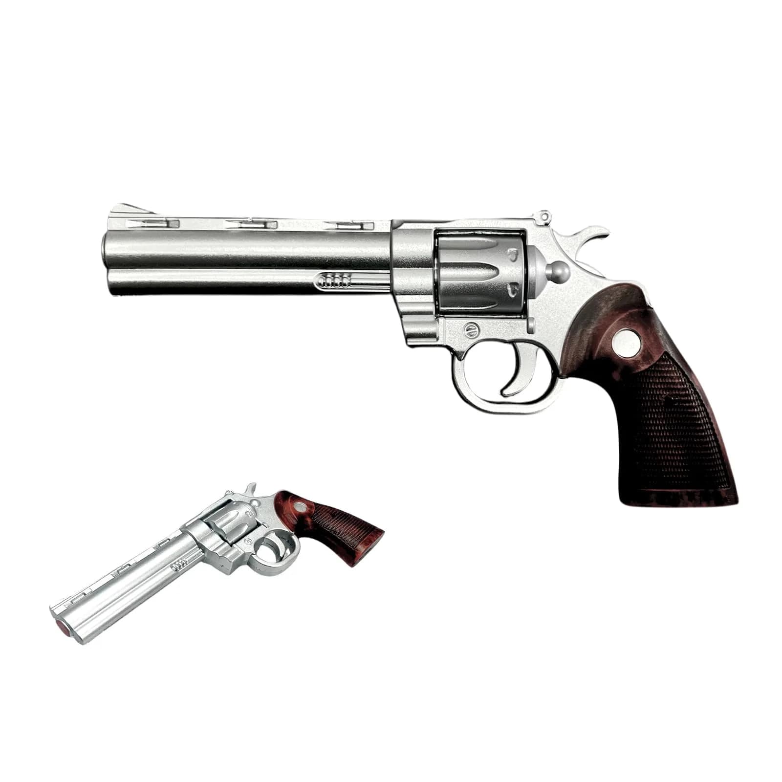 LALAPORT Colt Python Foam Replica Revolver 11.5” Silver | Iconic Movie & Game Prop - main product image