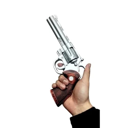 LALAPORT Colt Python Foam Replica Revolver 11.5” Silver | Iconic Movie & Game Prop thumbnail 5