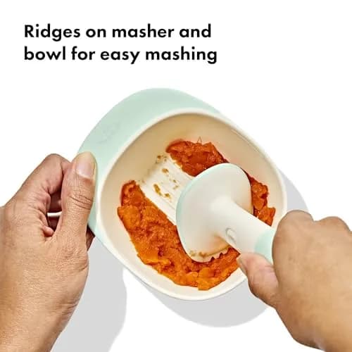 OXO Tot Food Masher, Opal | Baby Food Mashers for Soft Fruits & Veggies thumbnail 3