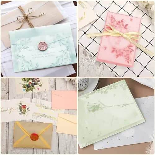 cridoz 70 Pcs Colored Vellum Translucent Paper 8.5 x 11 Inches | 100 GSM Tracing Paper for Crafts & Invitations thumbnail 6