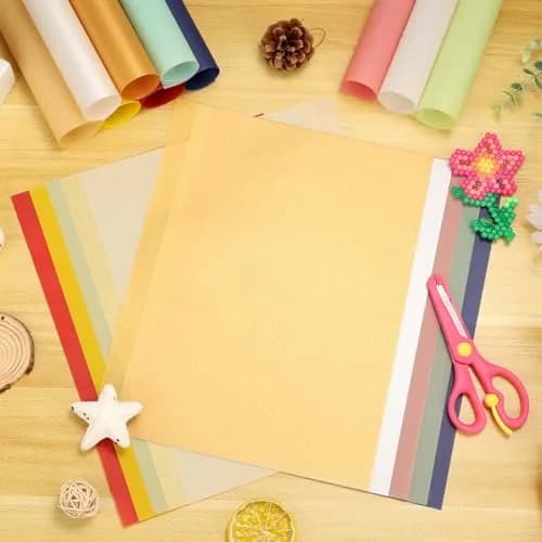 cridoz 70 Pcs Colored Vellum Translucent Paper 8.5 x 11 Inches | 100 GSM Tracing Paper for Crafts & Invitations thumbnail 2