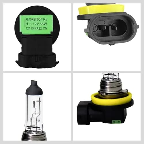ALKOREY H11 12V55W Car Headlight | Warm White Halogen Bulb for Night Driving thumbnail 4