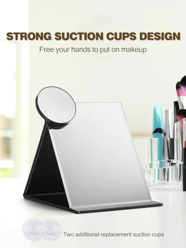 Macaki 40x Magnifying Mirror Suction Cup | Powerful 3.5 in, Grey for Precise Makeup & Grooming thumbnail 6