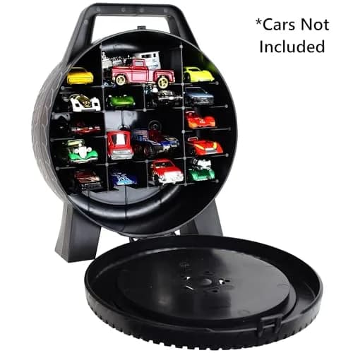 Tara Toys Hot Wheels 30 Car Case, 1:64 Scale Die-Cast Toy Vehicle Organizer | Stores 30 Cars, Portable Display thumbnail 4