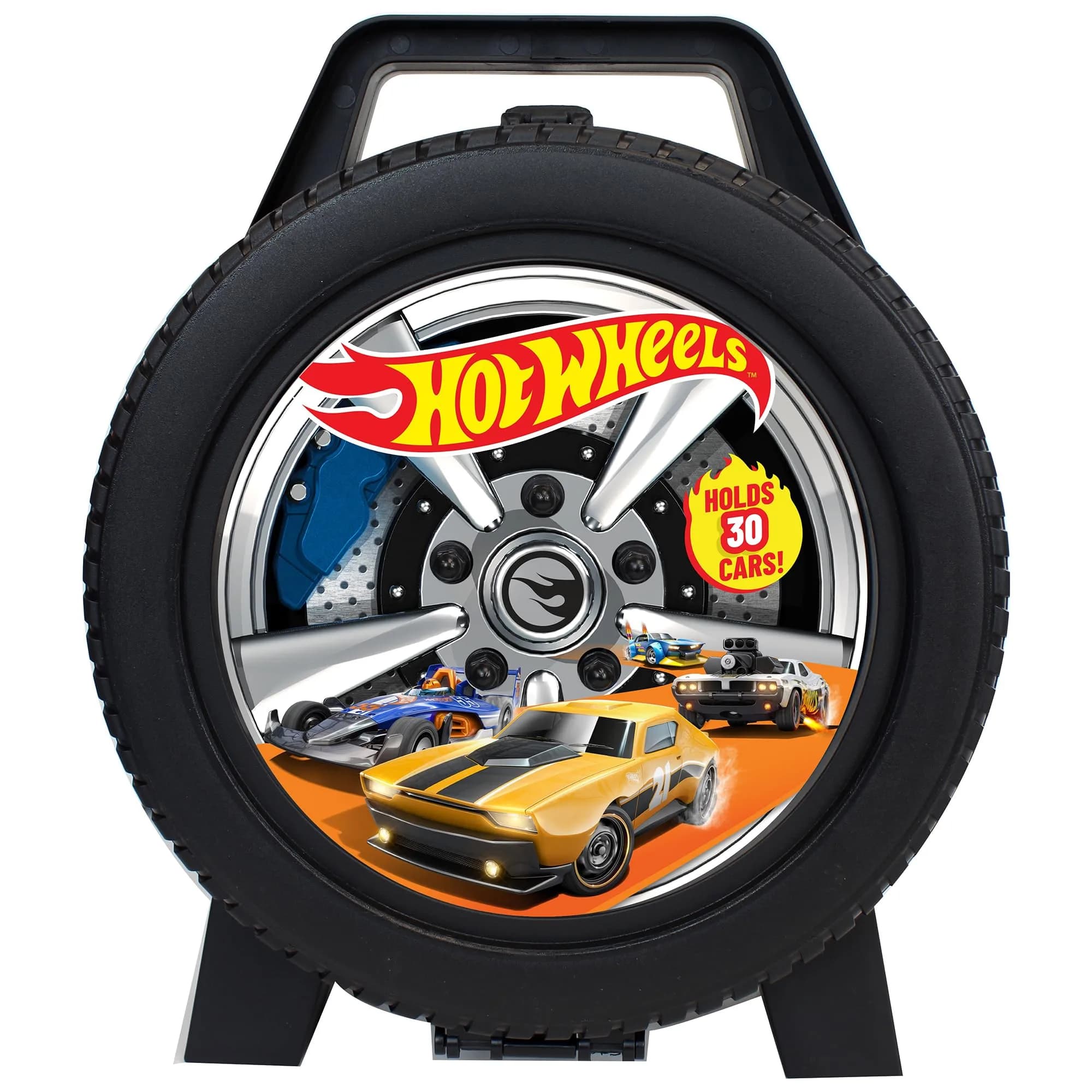 Tara Toys Hot Wheels 30 Car Case, 1:64 Scale Die-Cast Toy Vehicle Organizer | Stores 30 Cars, Portable Display - main product image