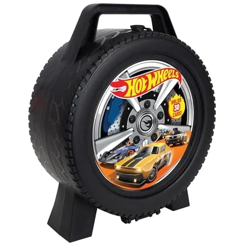 Tara Toys Hot Wheels 30 Car Case, 1:64 Scale Die-Cast Toy Vehicle Organizer | Stores 30 Cars, Portable Display thumbnail 3