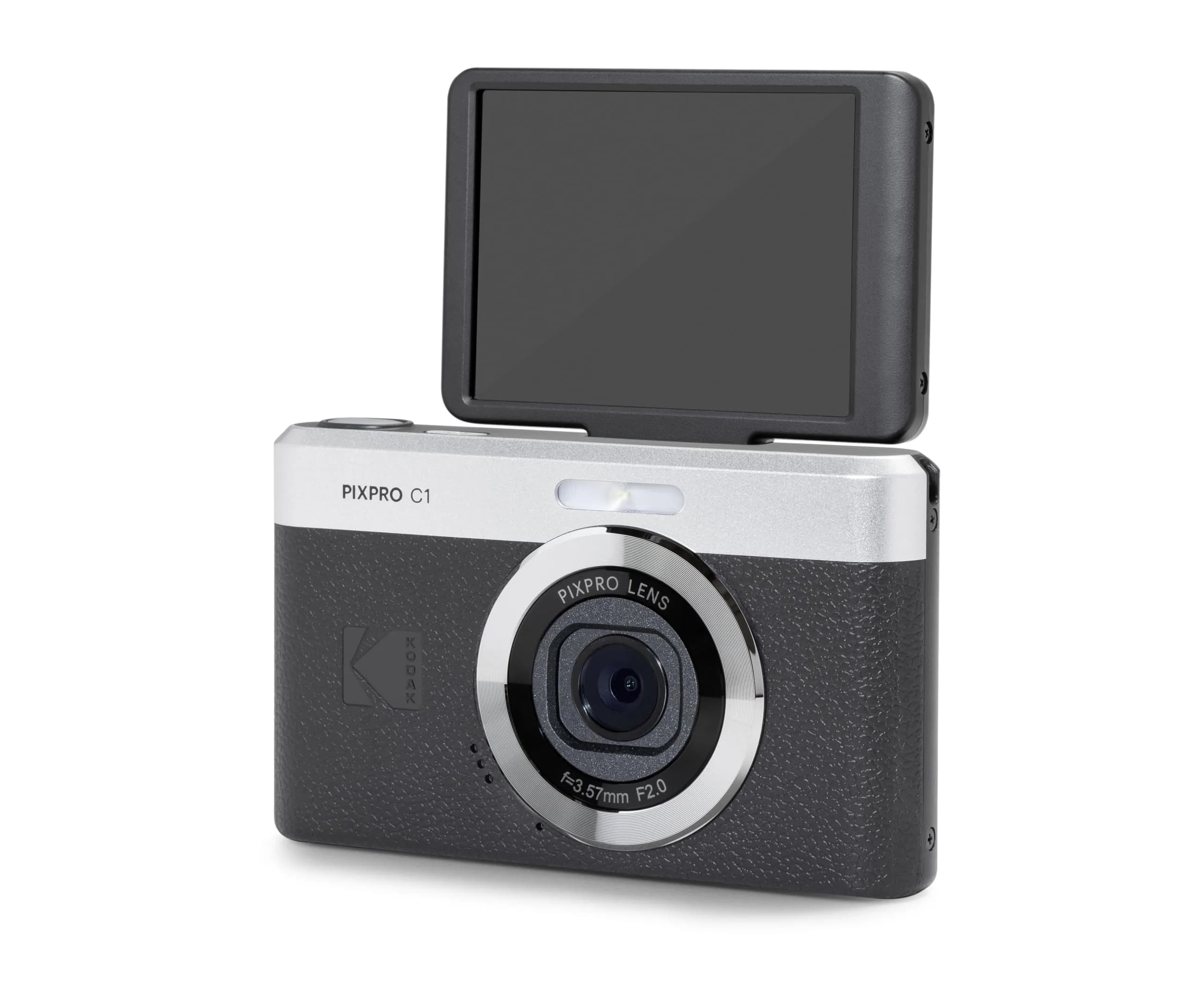 Kodak PIXPRO C1 Digital Camera, 13MP Compact Point & Shoot with 4X Optical Zoom, 180 Degree Flip Screen, 1080p HD Video, Black - view 5