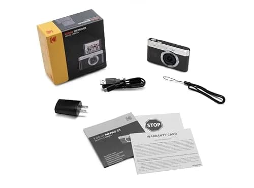 Kodak PIXPRO C1 Digital Camera, 13MP Compact Point & Shoot with 4X Optical Zoom, 180 Degree Flip Screen, 1080p HD Video, Black thumbnail 7