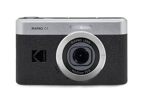Kodak PIXPRO C1 Digital Camera, 13MP Compact Point & Shoot with 4X Optical Zoom, 180 Degree Flip Screen, 1080p HD Video, Black thumbnail 2
