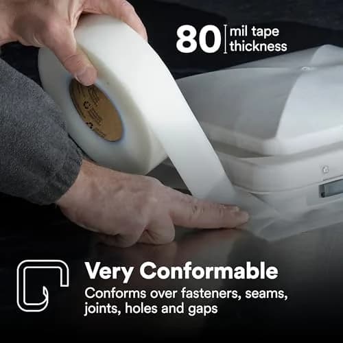 3M White Extreme Sealing Tape 4412W+ | Waterproof, Conformable, Quick Adhesion thumbnail 3