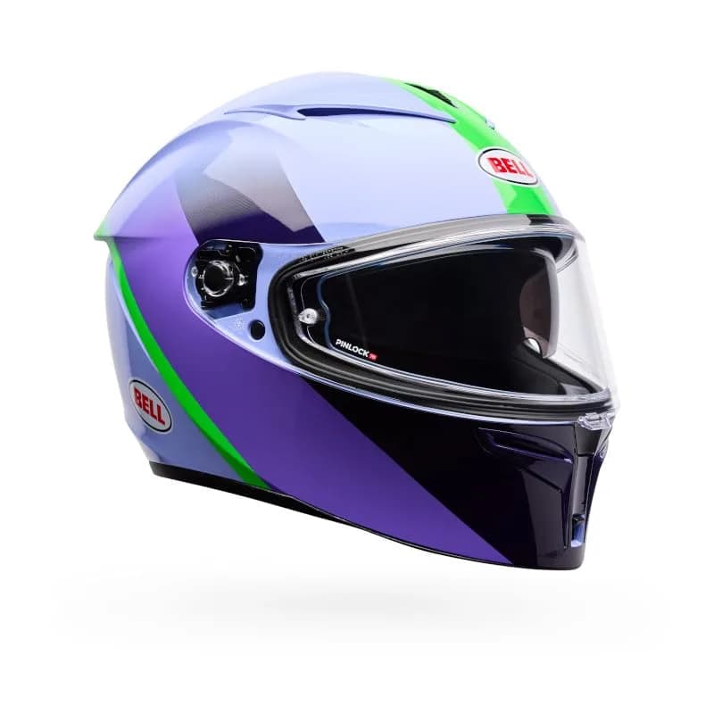 BELL Lithium Helmet Large Purple Bash | DOT & ECE Certified with Removable Liner thumbnail 3