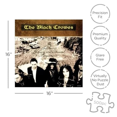 RockSaws Black Crowes The Southern Harmony Album Cover 500 Pc Jigsaw Puzzle | Classic Rock Album Art for Fans thumbnail 2