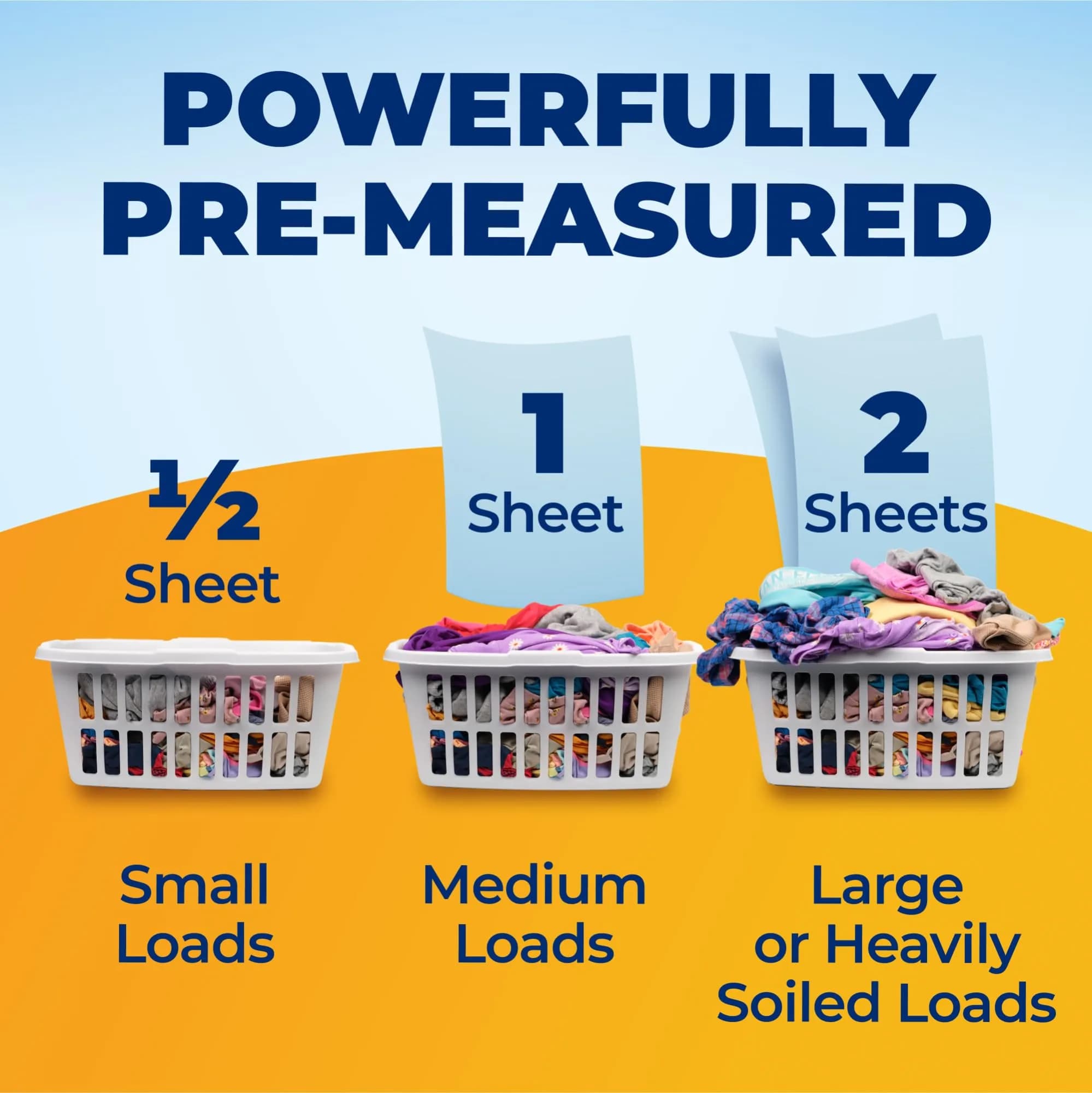 ARM & HAMMER Power Sheets Laundry Detergent, Fresh Breeze Scent, 35 Count | Concentrated Formula for Powerful Cleaning - view 9