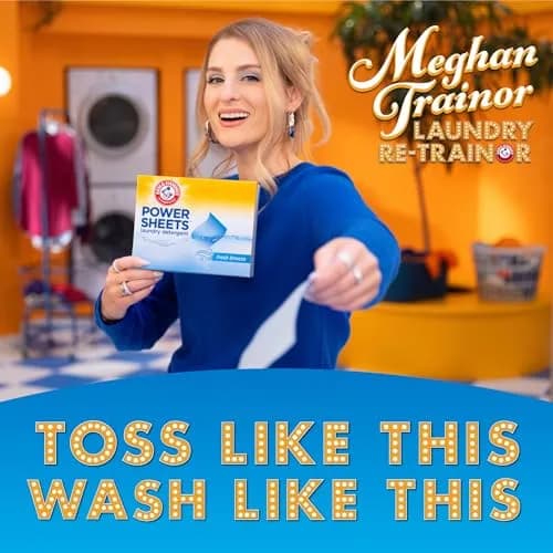 ARM & HAMMER Power Sheets Laundry Detergent, Fresh Breeze Scent, 35 Count | Concentrated Formula for Powerful Cleaning - view 2