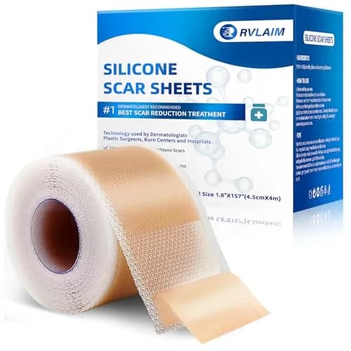 Rvlaim Silicone Scar Sheets 1.8” x 157” Roll | Medical-Grade, Reusable & Waterproof thumbnail 1