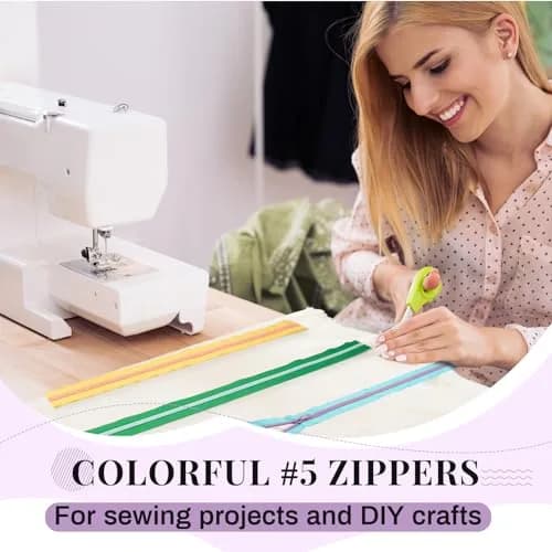 Solsew Nylon Zipper Roll, Rainbow Colors, 36 Yards | Easy Cut & Smooth Sliding thumbnail 6