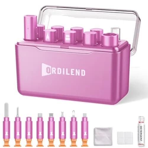 Ordilend Pink Wireless Accessory | iPhone Charging Port & AirPod Cleaner Kit thumbnail 1