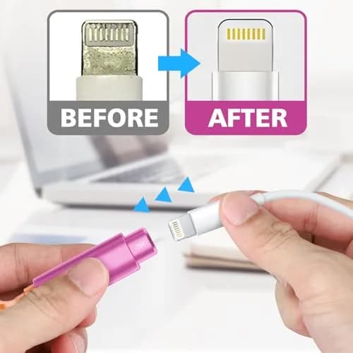Ordilend Pink Wireless Accessory | iPhone Charging Port & AirPod Cleaner Kit thumbnail 5