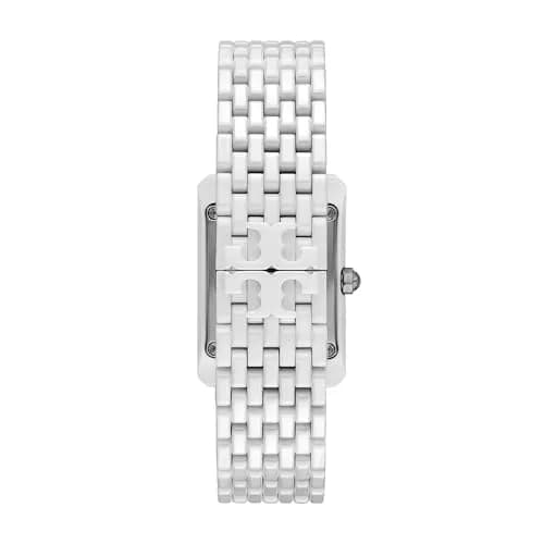 Tory Burch Women's Eleanor Three-Hand White Ceramic Bracelet Watch (Model: TBW1088) | Elegant Minimalist Design for Daily Wear thumbnail 2