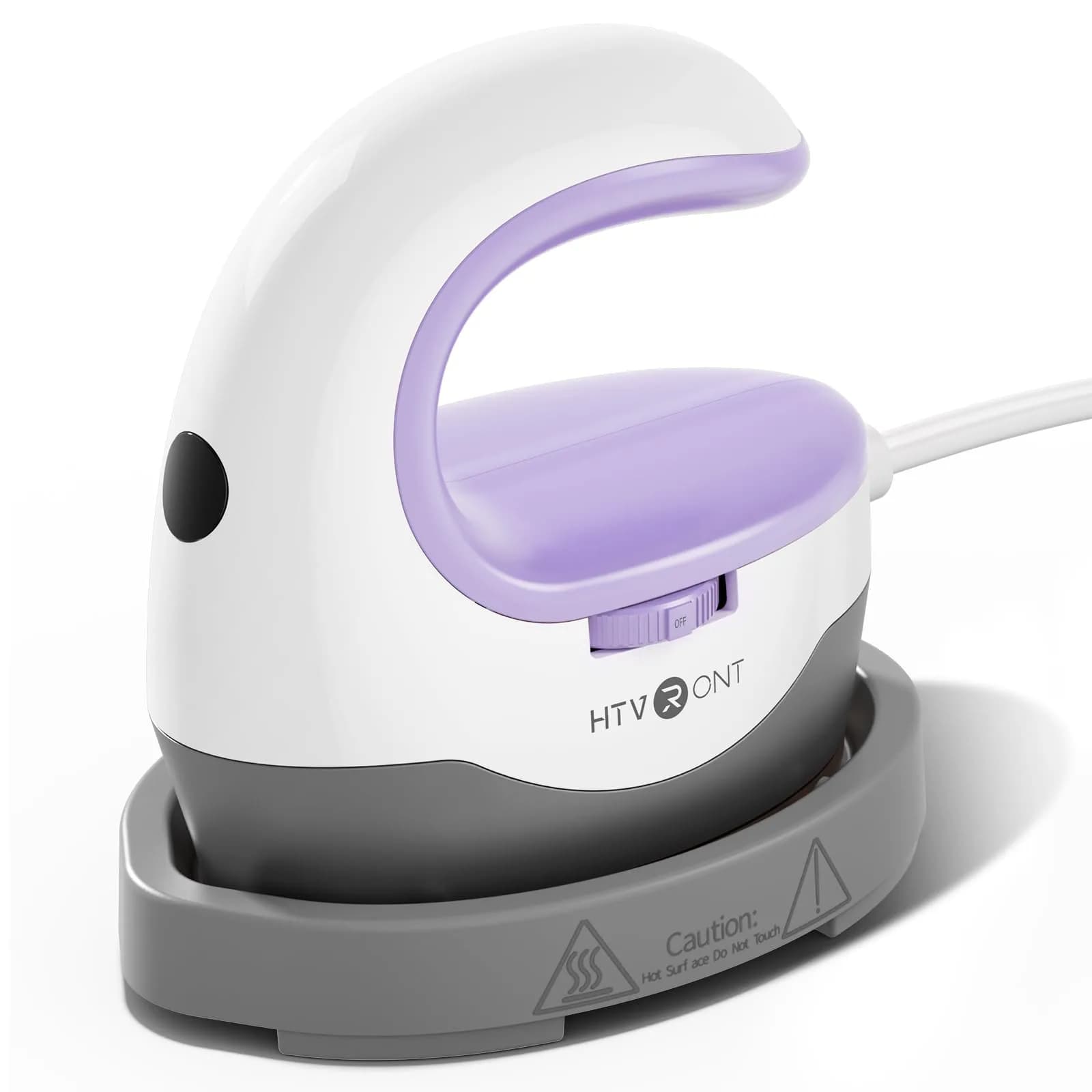 HTVRONT Mini Heat Press Machine, Crafts Edition, Lavender Purple | Compact Heat Transfer Tool - main product image
