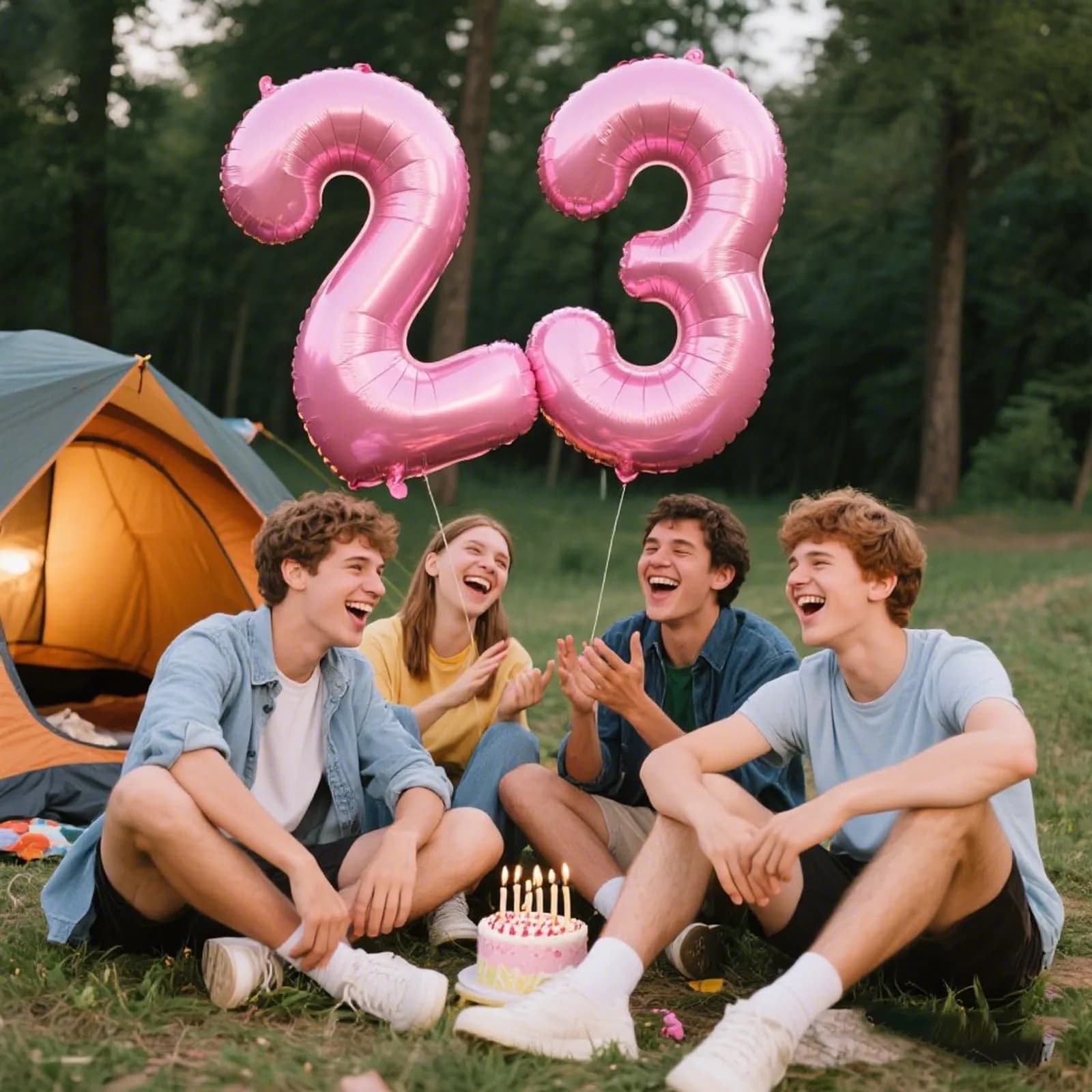 Kelfuoya Pink Number 3 Balloon 40 Inch | Reusable Foil Digital Helium Balloon - view 8