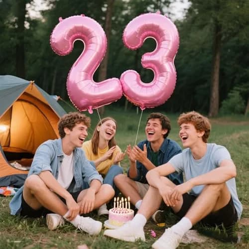 Kelfuoya Pink Number 3 Balloon 40 Inch | Reusable Foil Digital Helium Balloon thumbnail 8