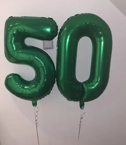Kelfuoya Green Number 5 Balloon 40 Inch | Premium Mylar Foil for Birthday Parties thumbnail 4