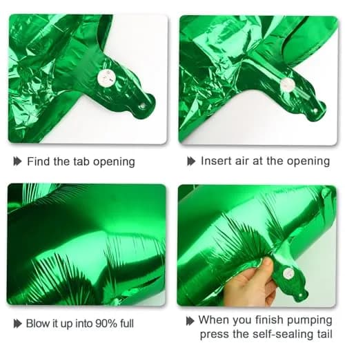 Kelfuoya Green Number 5 Balloon 40 Inch | Premium Mylar Foil for Birthday Parties thumbnail 8