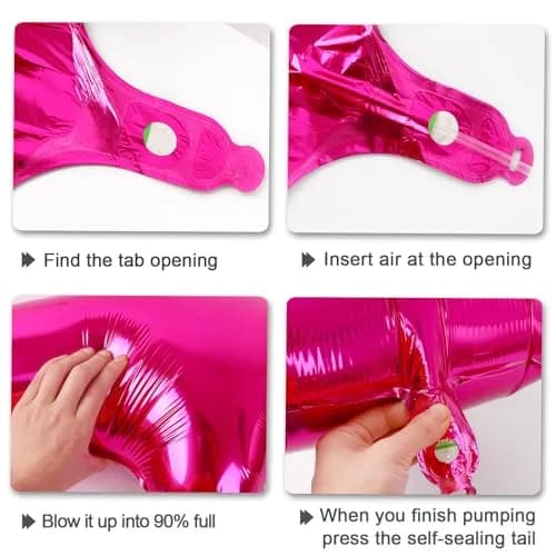 Kelfuoya Rose Red Number 2 Balloon 40 Inch | Jumbo Helium Foil Balloon for 2nd Birthday Decorations thumbnail 6