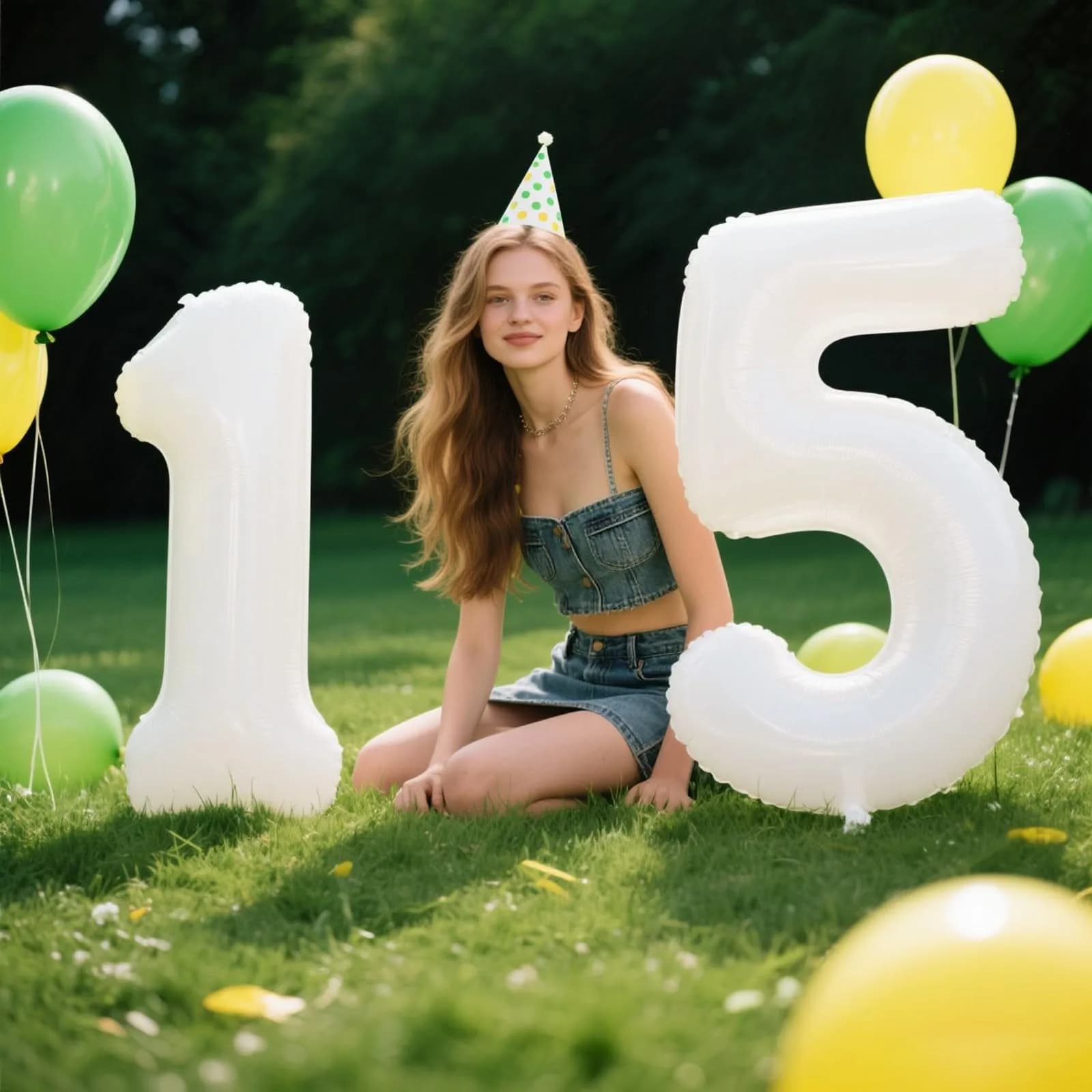 Kelfuoya White Number 5 Balloon 40 Inch | Mylar Foil Digital Helium Balloon for Parties - view 5