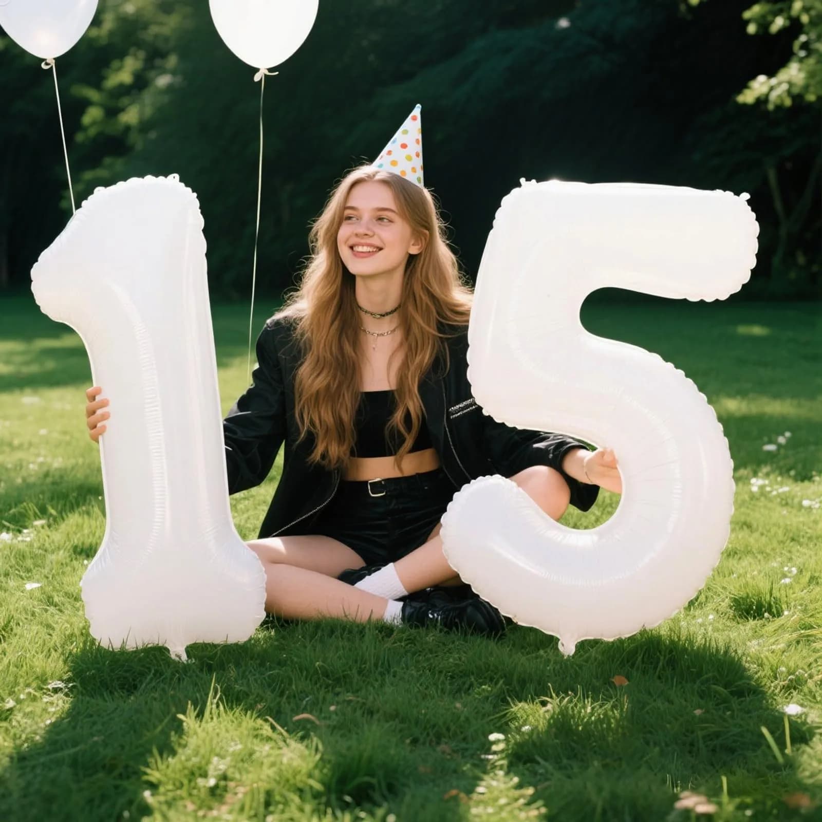 Kelfuoya White Number 5 Balloon 40 Inch | Mylar Foil Digital Helium Balloon for Parties - view 6