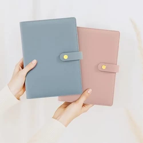 ZICOTO Aesthetic A5 Binder with 6 Golden Rings | Refillable Organizer for Notes & Cards thumbnail 9