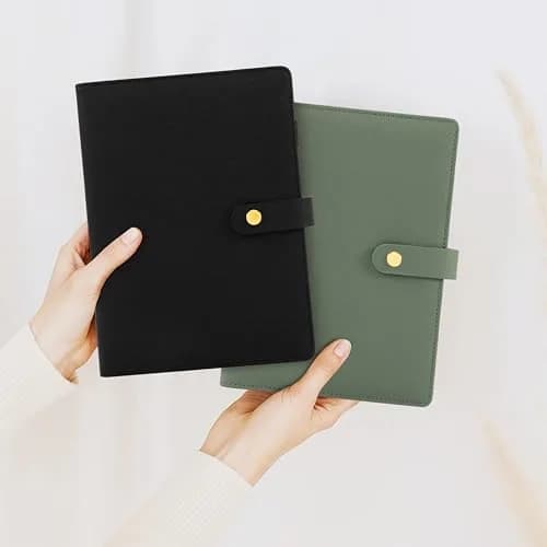 ZICOTO Aesthetic A5 Binder with 6 Golden Rings | Refillable Organizer with Pockets (70-120 chars) thumbnail 9