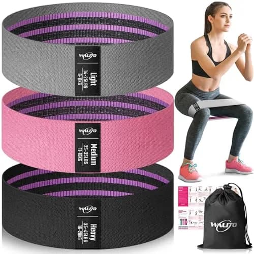 WALITO Fabric Resistance Bands for Glutes & Legs | Durable, Non-Slip Workout Bands for Women & Men thumbnail 1