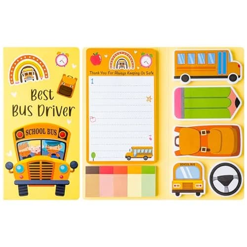 Xqumoi Bus Driver Sticky Notes Set | 550 Sheets | School Office Supplies thumbnail 1
