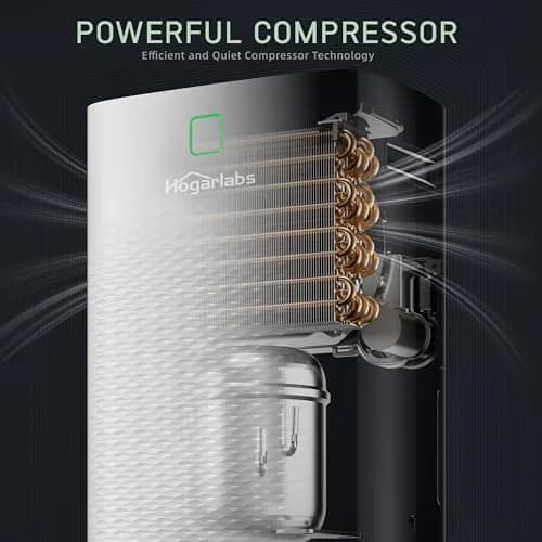 HOGARLABS 100 Pint Dehumidifier for Basement & Bedroom | Covers 6000 Sq.Ft, Auto Humidity Control, Quiet Home & Garage Use thumbnail 4