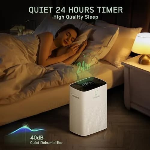 HOGARLABS 100 Pint Dehumidifier for Basement & Bedroom | Covers 6000 Sq.Ft, Auto Humidity Control, Quiet Home & Garage Use thumbnail 5