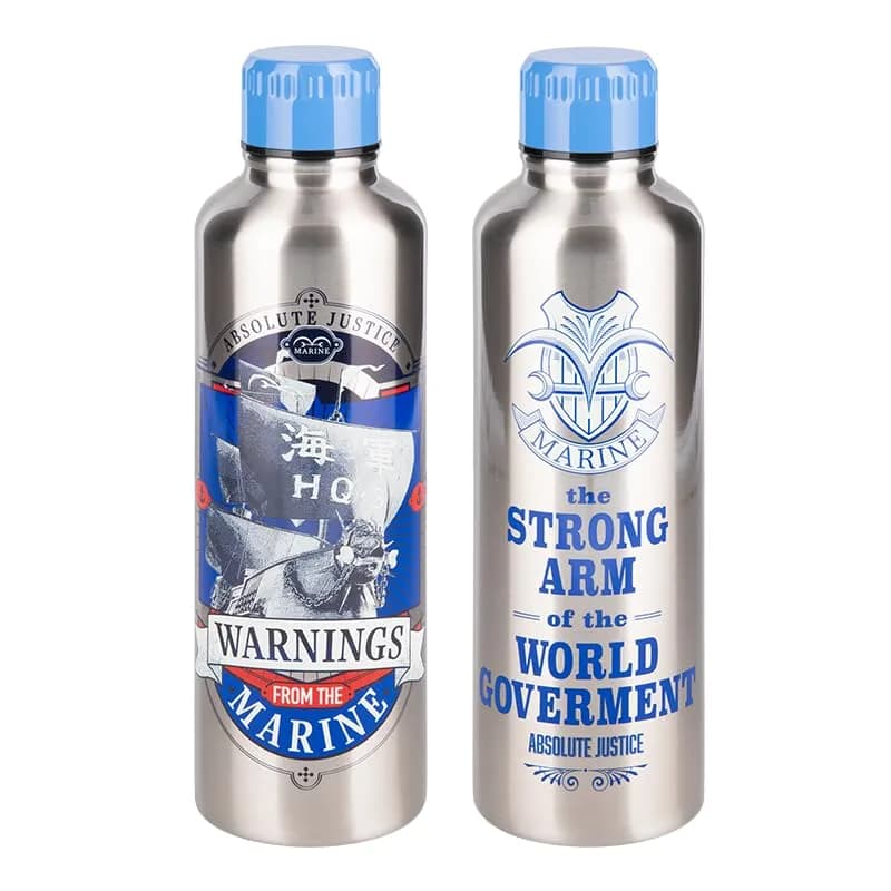 Paladone One Piece Marines Stainless Steel Water Bottle 500ml (16.9 fl oz) | Officially Licensed Anime Merchandise thumbnail 5