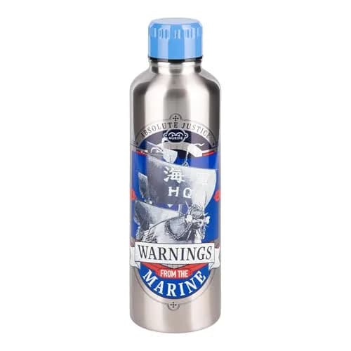 Paladone One Piece Marines Stainless Steel Water Bottle 500ml (16.9 fl oz) | Officially Licensed Anime Merchandise thumbnail 2